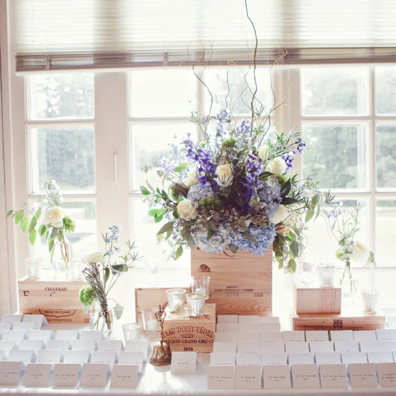 Repurposed Wine Crates for Jewelry Displays, Weddings